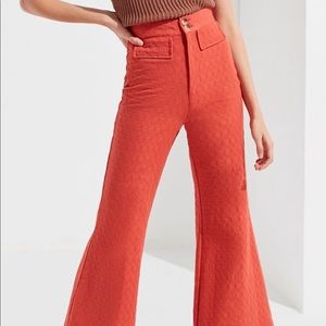 patterned orange bell bottoms🧡